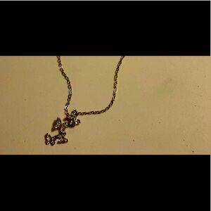 New Silver necklace with  butterflies